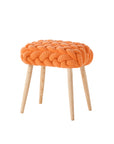KNITTED STOOL Orange taburet