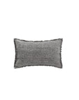 SAIL pude i sort og offwhite uld med geometrisk mønster – 60x36 cm