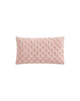 Rose pude med gråt kantbånd – 60x35 cm
