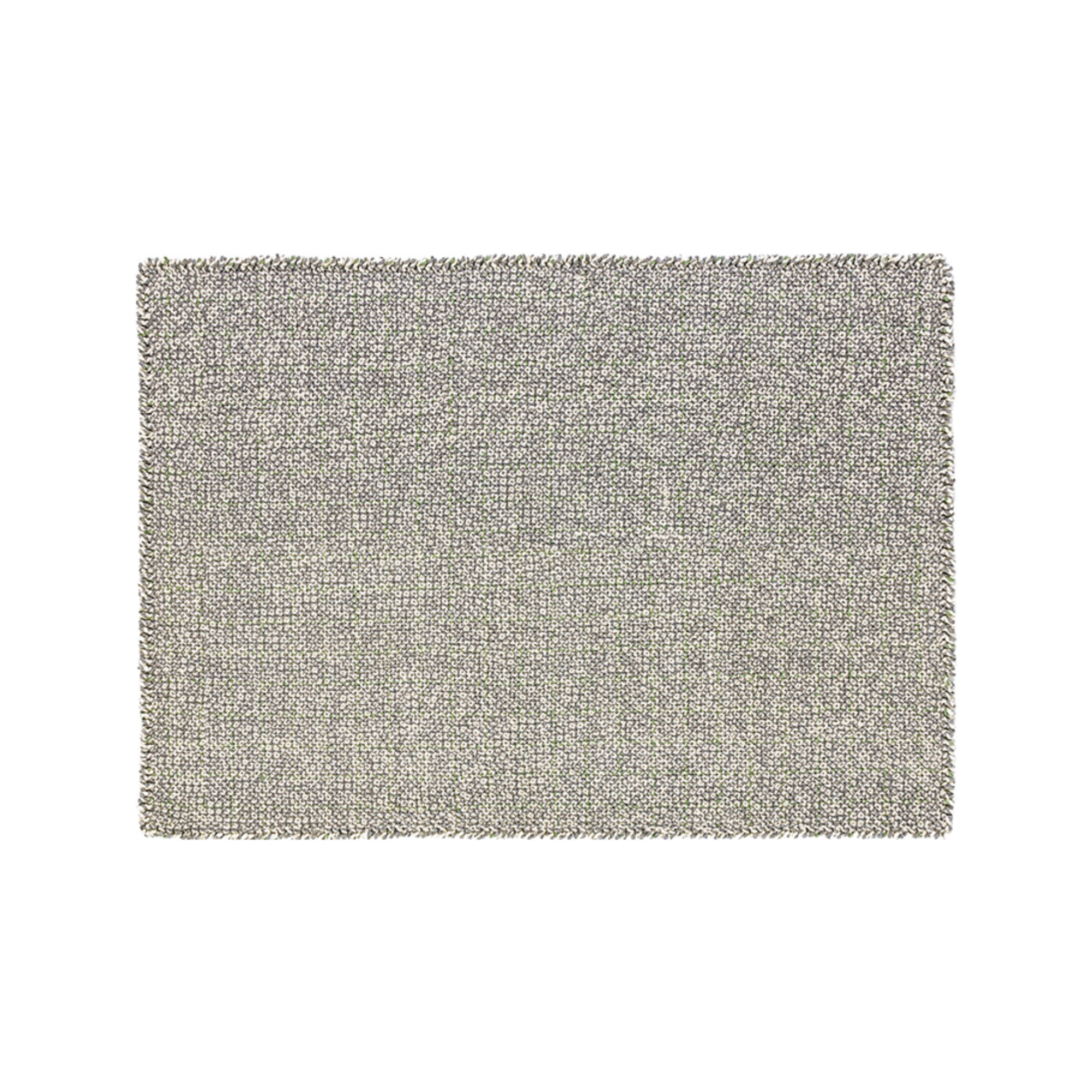 WAAN tæppe i støvet lysegrøn - elegant håndværk i 100 % uld med tæt struktur og roligt udtryk.