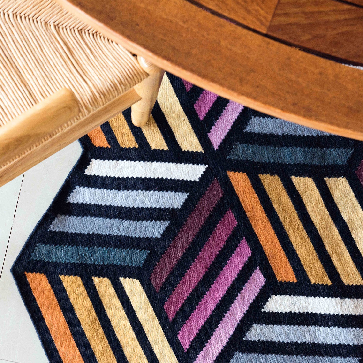 PARQUET Hexagon tæppe