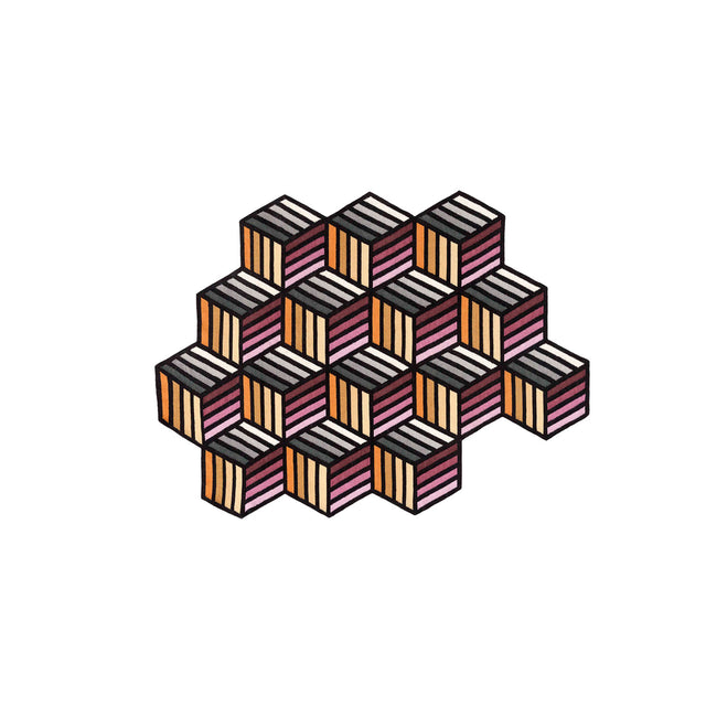 PARQUET Hexagon tæppe